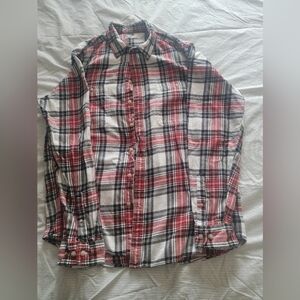 Plaid Button-Up Shirt